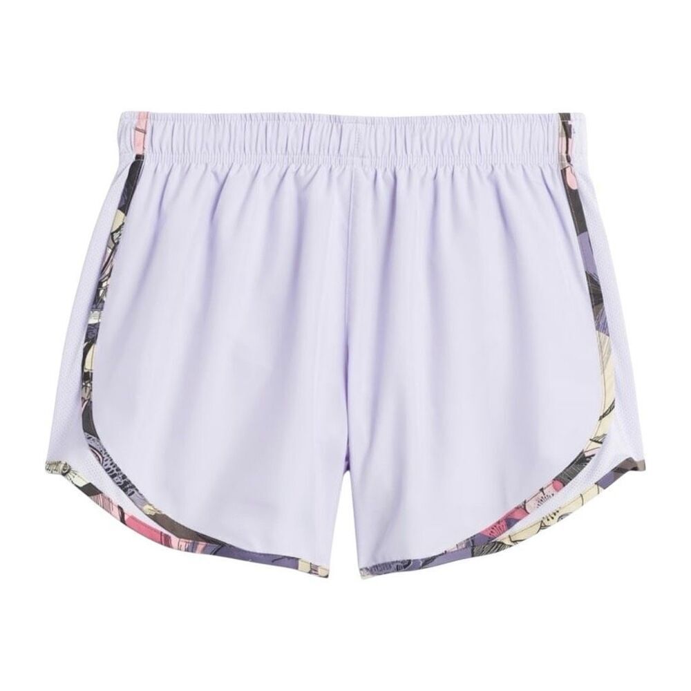 Nike Tempo Performance Athletic Shorts - Lilac with Floral Trim‎ - Small